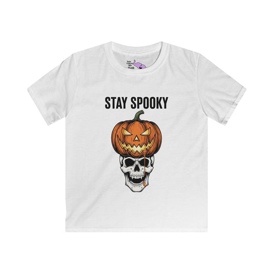 Stay Spooky (Pumpkin/Skull) Youth Softstyle Tee