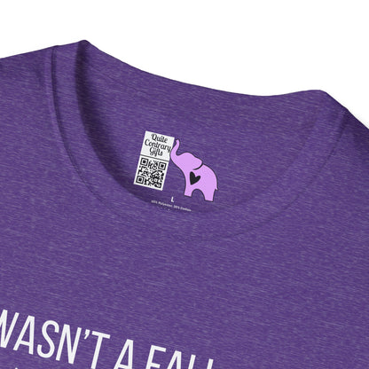 It Wasn't A Fall, Just A Random Gravity Check Adult T-shirt