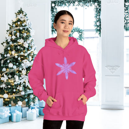 Large Snowflake 2 Adult Heavy Blend™ Hoodie