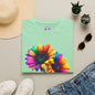 Colorburst Flowers Adult T-shirt