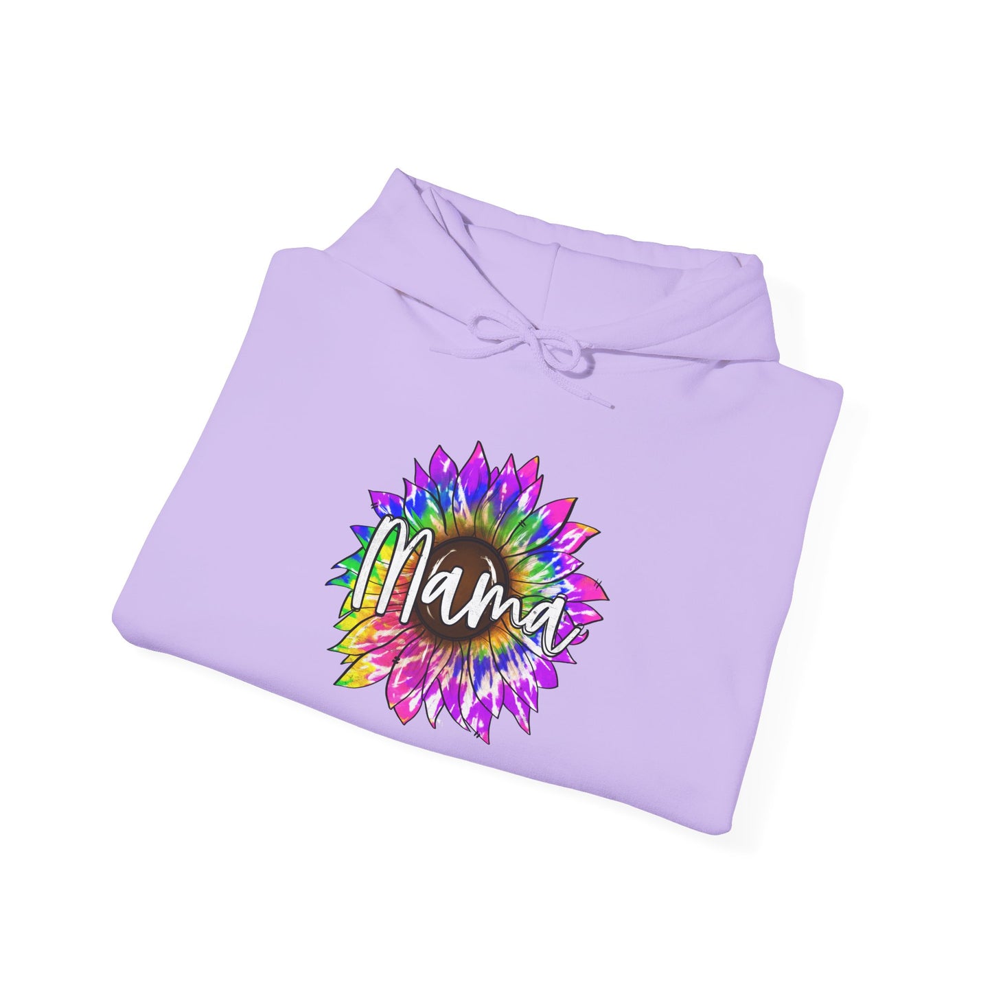 Mama Tie Dye Sunflower Heavy Blend™ Hooded Sweatshirt