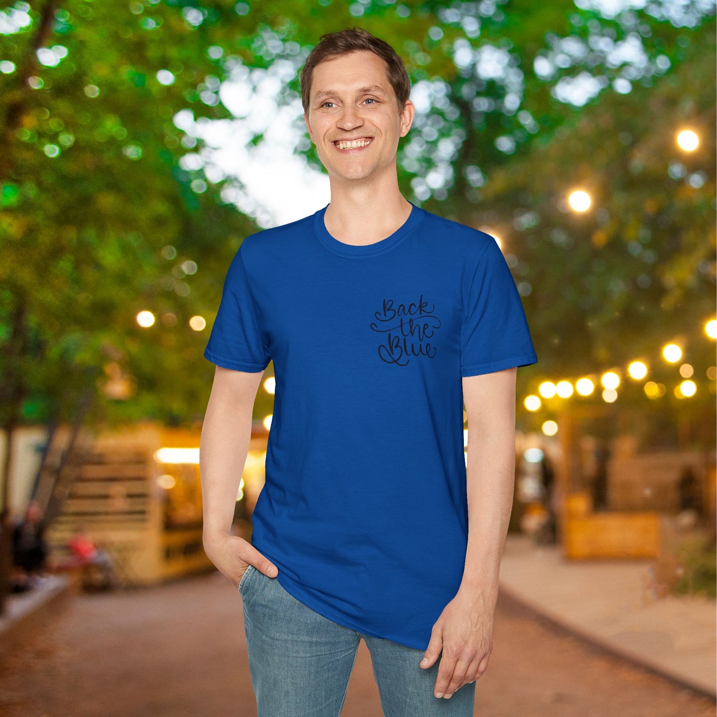 Back The Blue Adult T-shirt