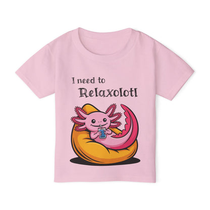 I Need to Relaxolotl Heavy Cotton™ Toddler T-shirt