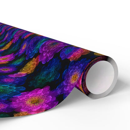 Luminous Carnations Wrapping Paper