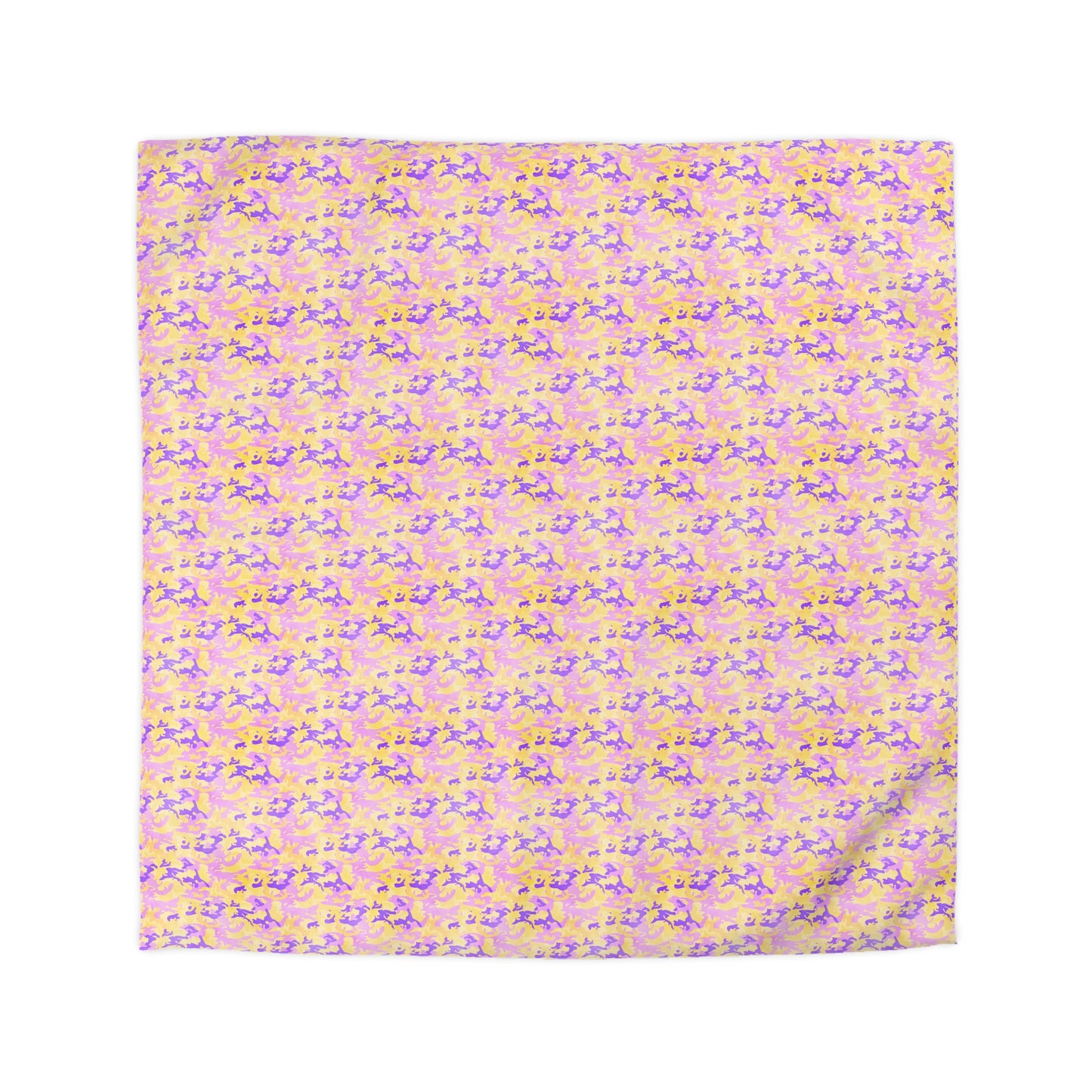 Peach Sorbet Camo Duvet Bedding Set