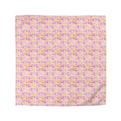 Peach Sorbet Camo Duvet Bedding Set
