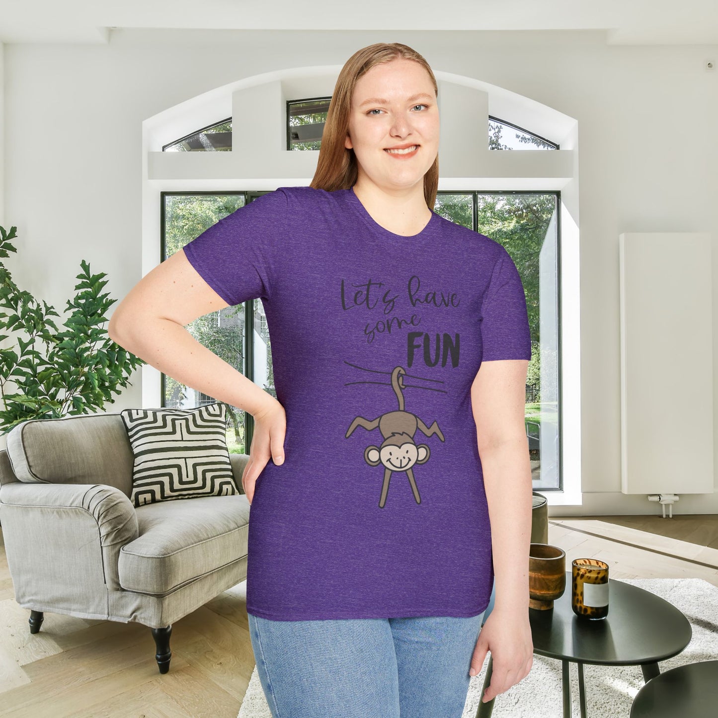 Let's Have Some Fun (Monkey) Adult T-shirt