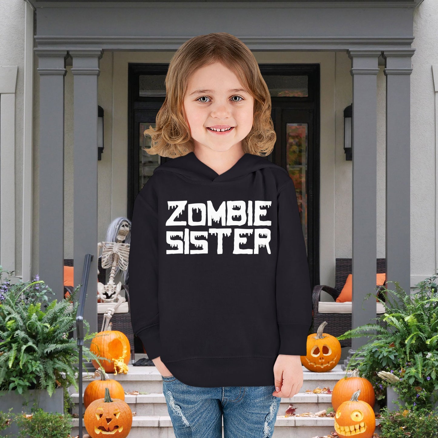 ""Zombie Sister Toddler Hoodie