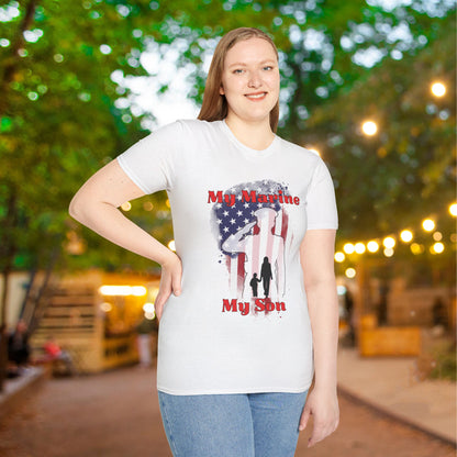 My Marine My Son (Mom) Adult T-shirt