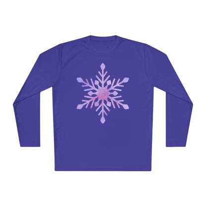 Large Snowflake Adult Long Sleeve Tee