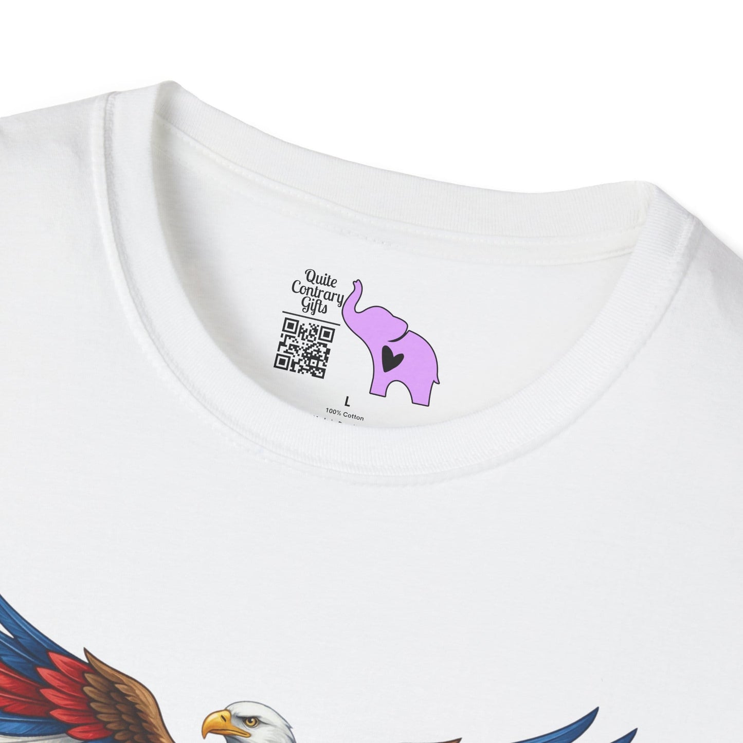 Bald Eagle & Flowers 250 Years of Freedom 1776-2026 Anniversary Adult T-shirt