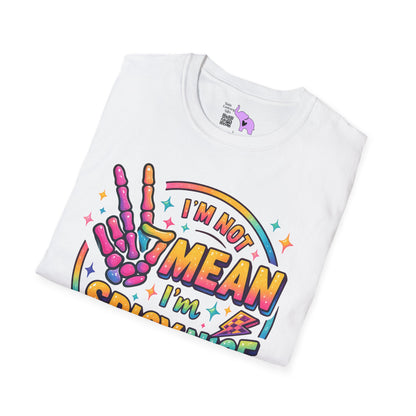 I'm Not Mean I'm Spicy Nice Adult T-shirt