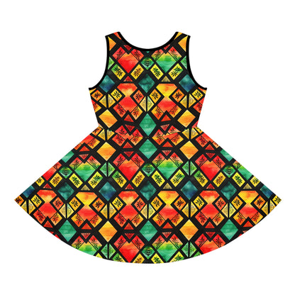 Freedom Flame Girls' Sleeveless Sundress