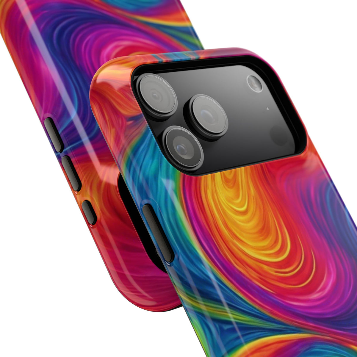 Tie Dye Color Swirl MagSafe® Compatible Tough Case for iPhone