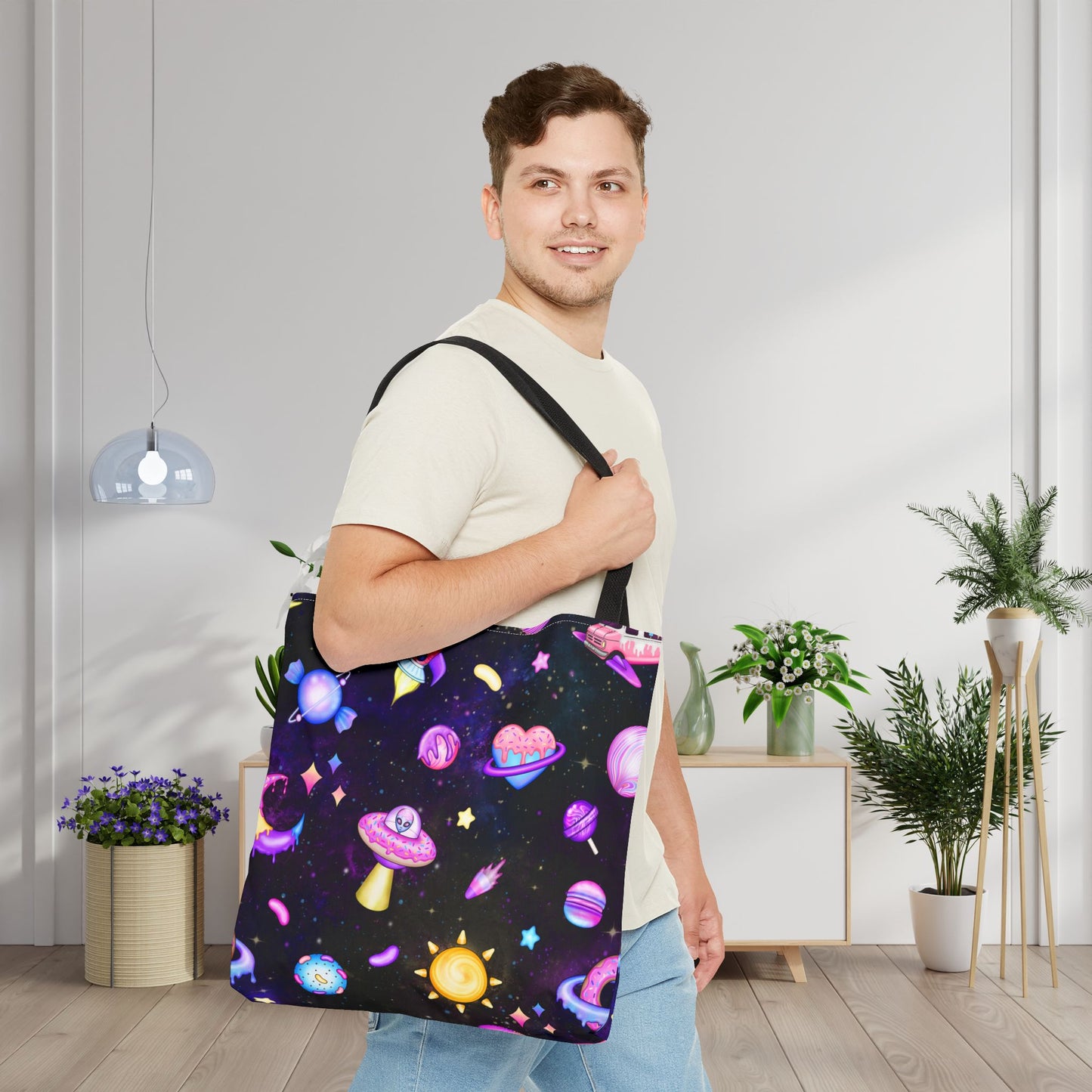 Cosmic Recess Canvas Tote Bag