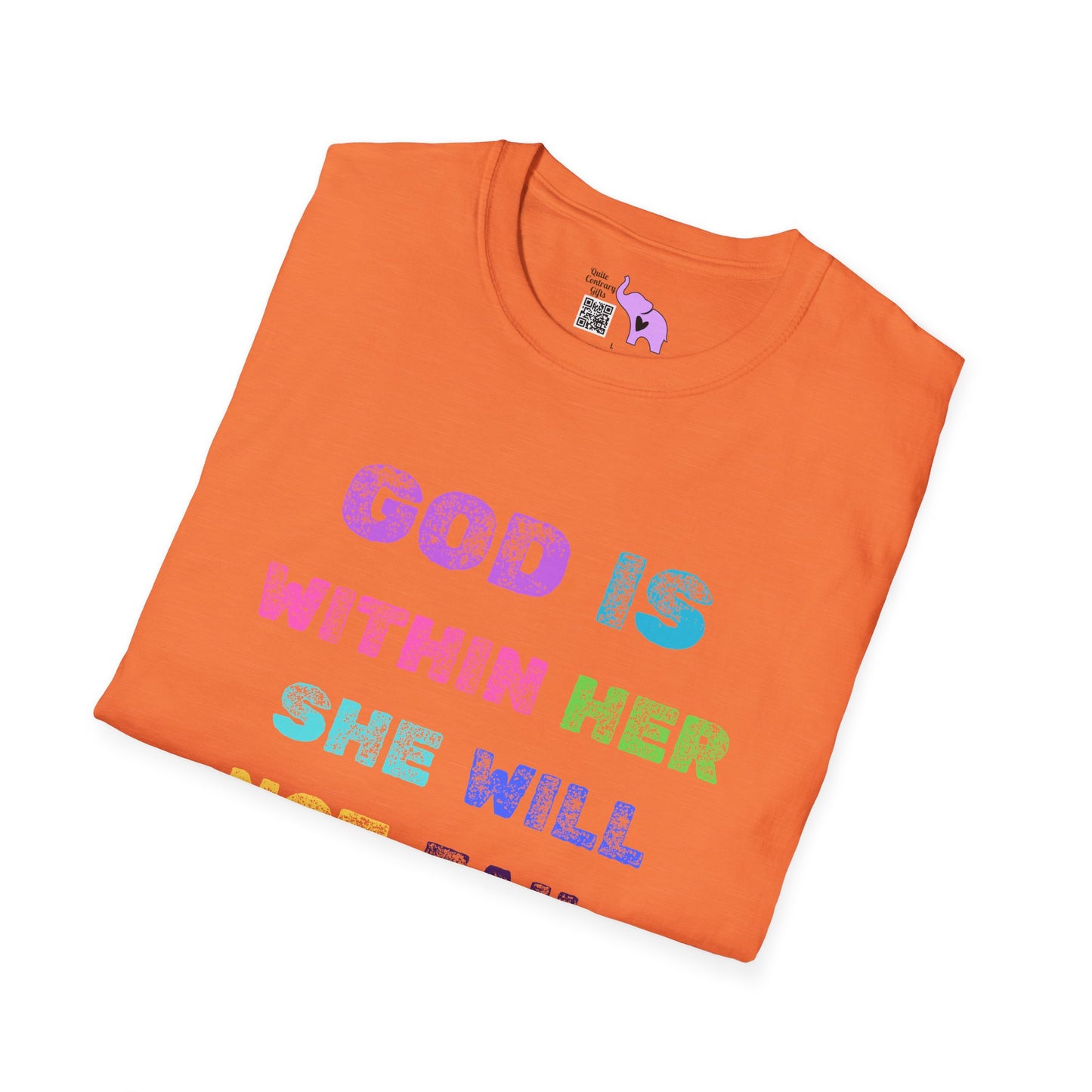 God Is Within Her She Will Not Fail Psalm 46:5 Adult T-shirt