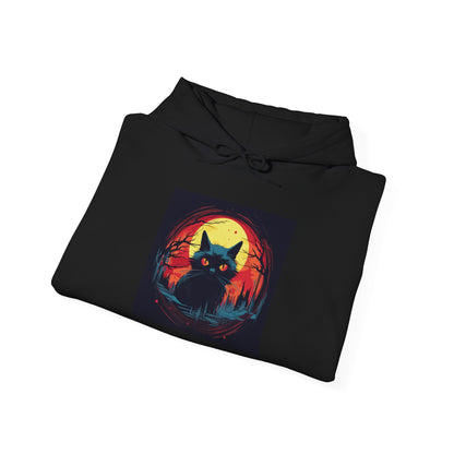 Creepy Black Cats 16 Heavy Blend™ Hooded Sweatshirt