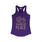 The Beach Is My Happy Place Women's Ideal Racerback Tank