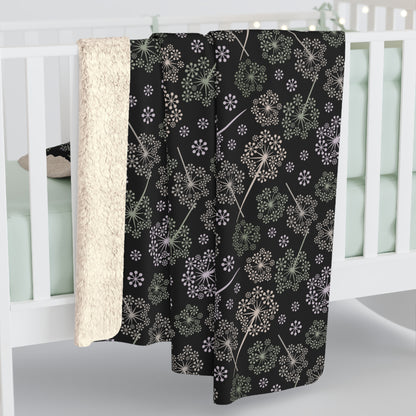 Dandelion Nightfall Fleece Blanket