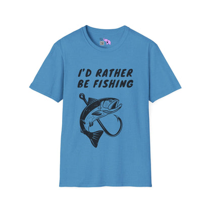 I'd Rather Be Fishing Adult T-shirt