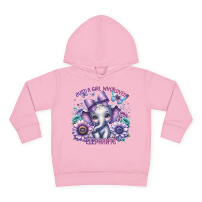 Just A Girl Who Loves Elephants Toddler Hoodie