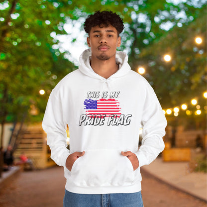 This is my Pride Flag (American Flag) Heavy Blend™ Hooded Sweatshirt