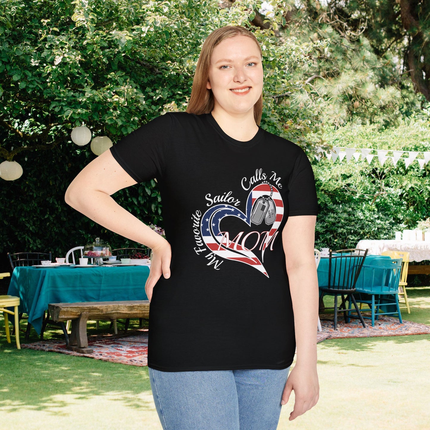 My Favorite Sailor Calls Me Mom Adult T-shirt