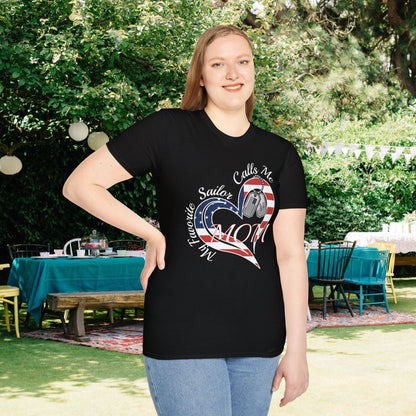 My Favorite Sailor Calls Me Mom Adult T-shirt
