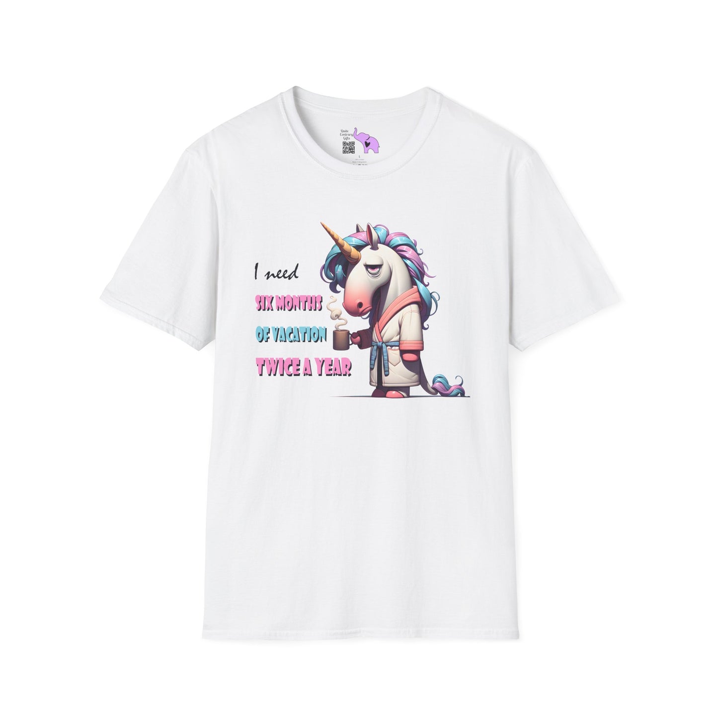 I Need 6 Months of Vacation Twice a Year Adult T-shirt