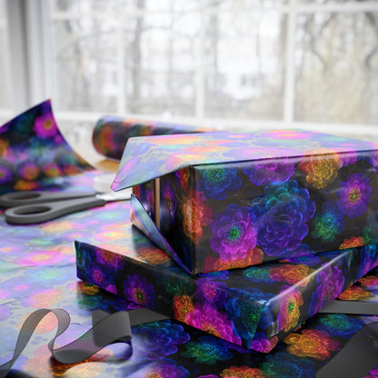 Luminous Carnations Wrapping Paper