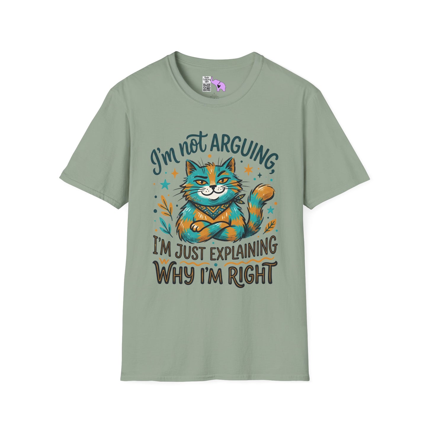 ""I'm Not Arguing I'm Just Explaining Why I'm Right (Cat) Adult T-shirt