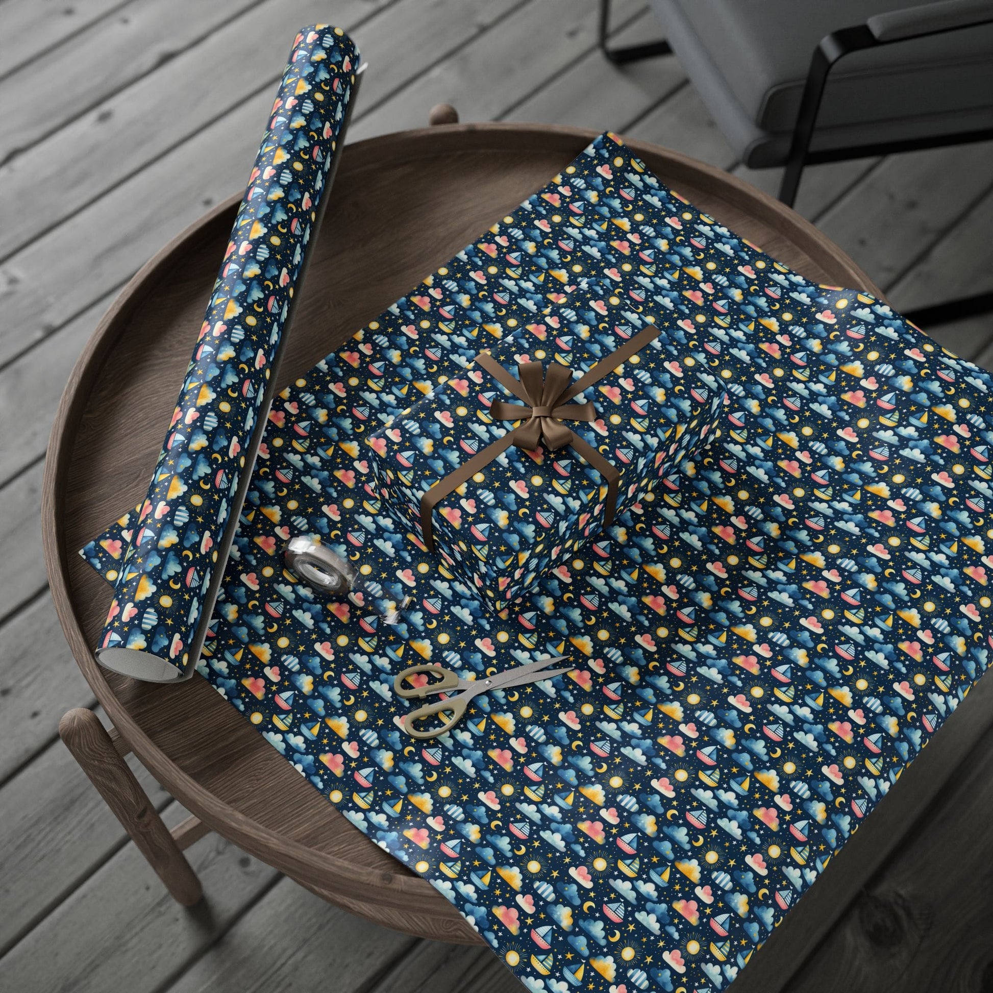 Night Sail Dreams Wrapping Paper