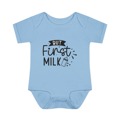 But First Milk Infant Baby Rib Bodysuit