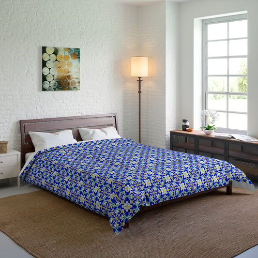 Blue Horizon Mosaic Comforter