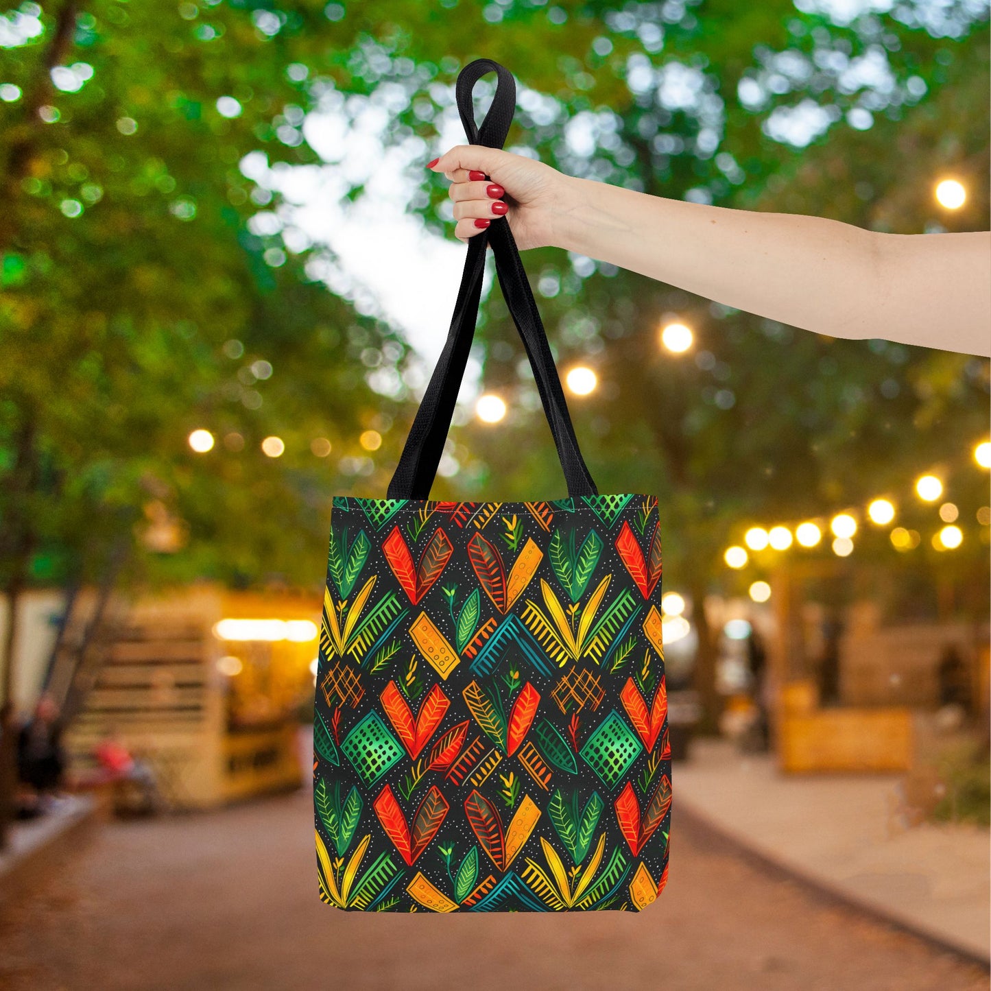 Kujichagulia Waves Canvas Tote Bag