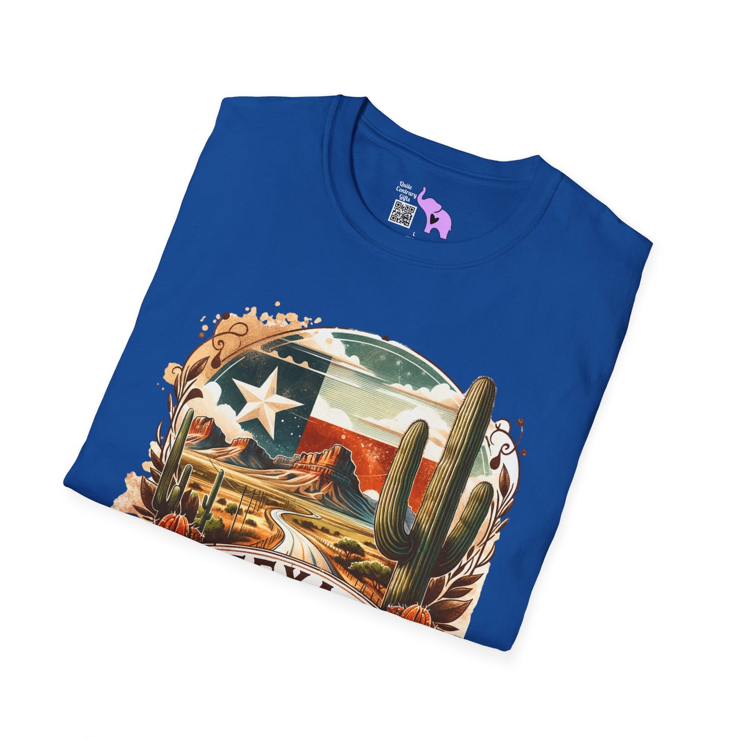 Texas Desert Roads 3 Adult Unisex Tshirt