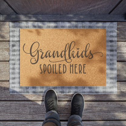 Grandkids Spoiled Here Coconut Fiber Doormat