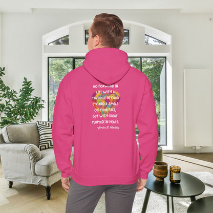 Go With Purpose In Heart Heavy Blend™ Hooded Sweatshirt