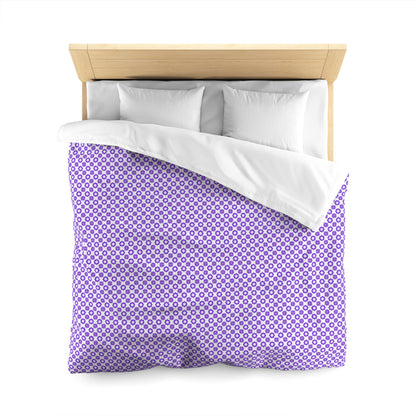Purple Prism Garden Microfiber Duvet Cover