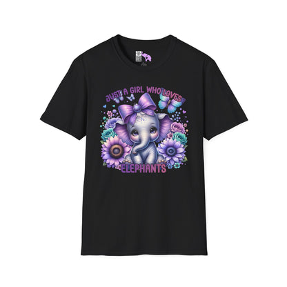Just A Girl Who Loves Elephants Adult T-shirt