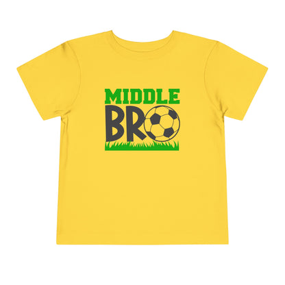 Middle Bro (Soccer Ball) Toddler Tee