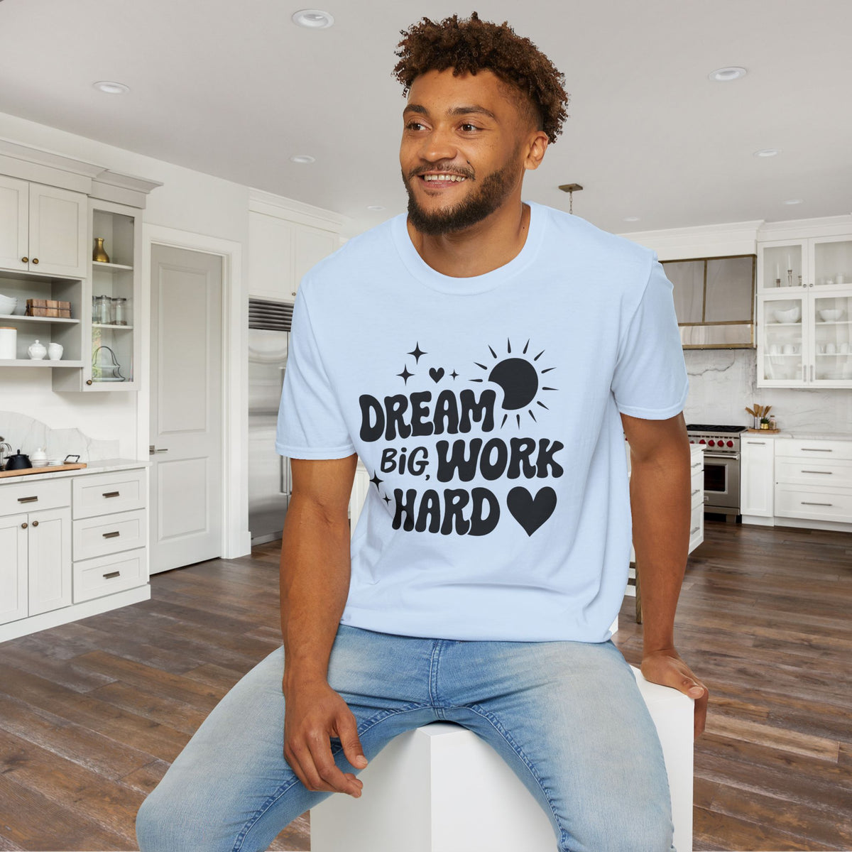 Dream Big Work Hard Adult T-shirt