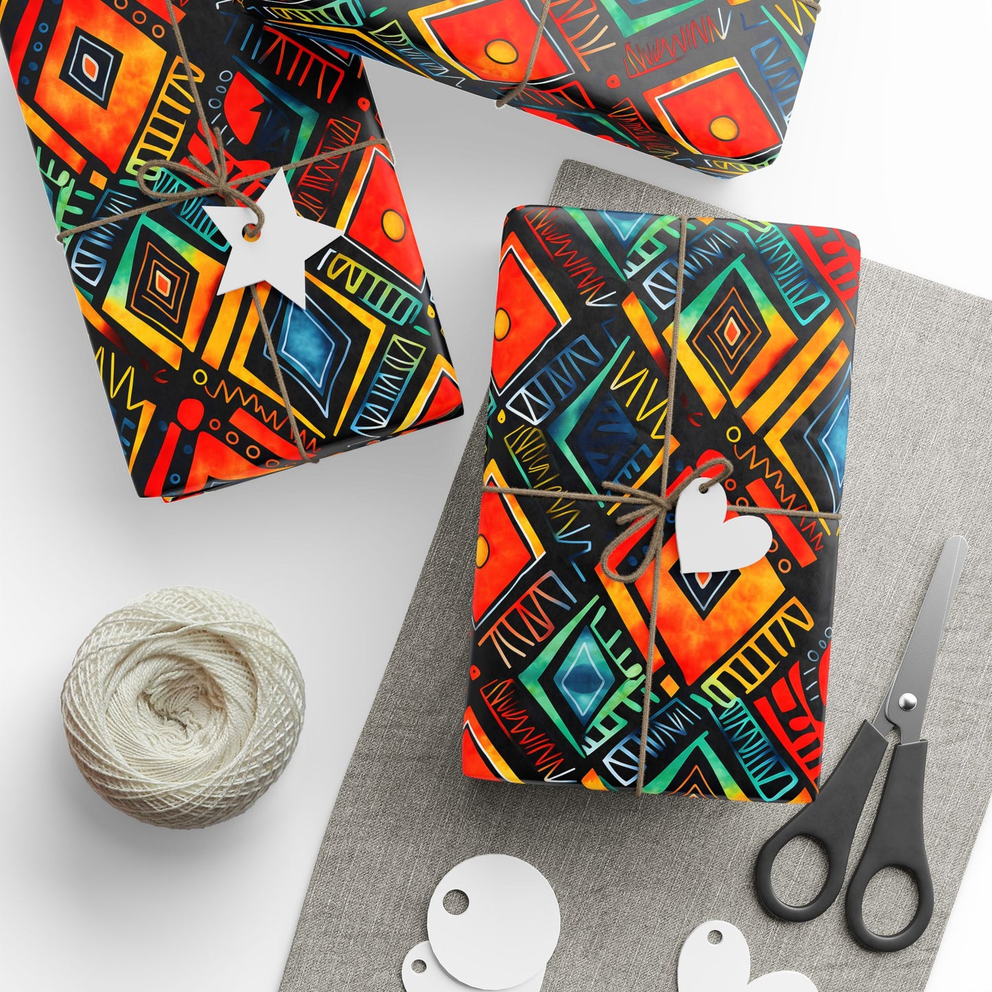 Abundance Rhythm Kwanzaa Wrapping Paper