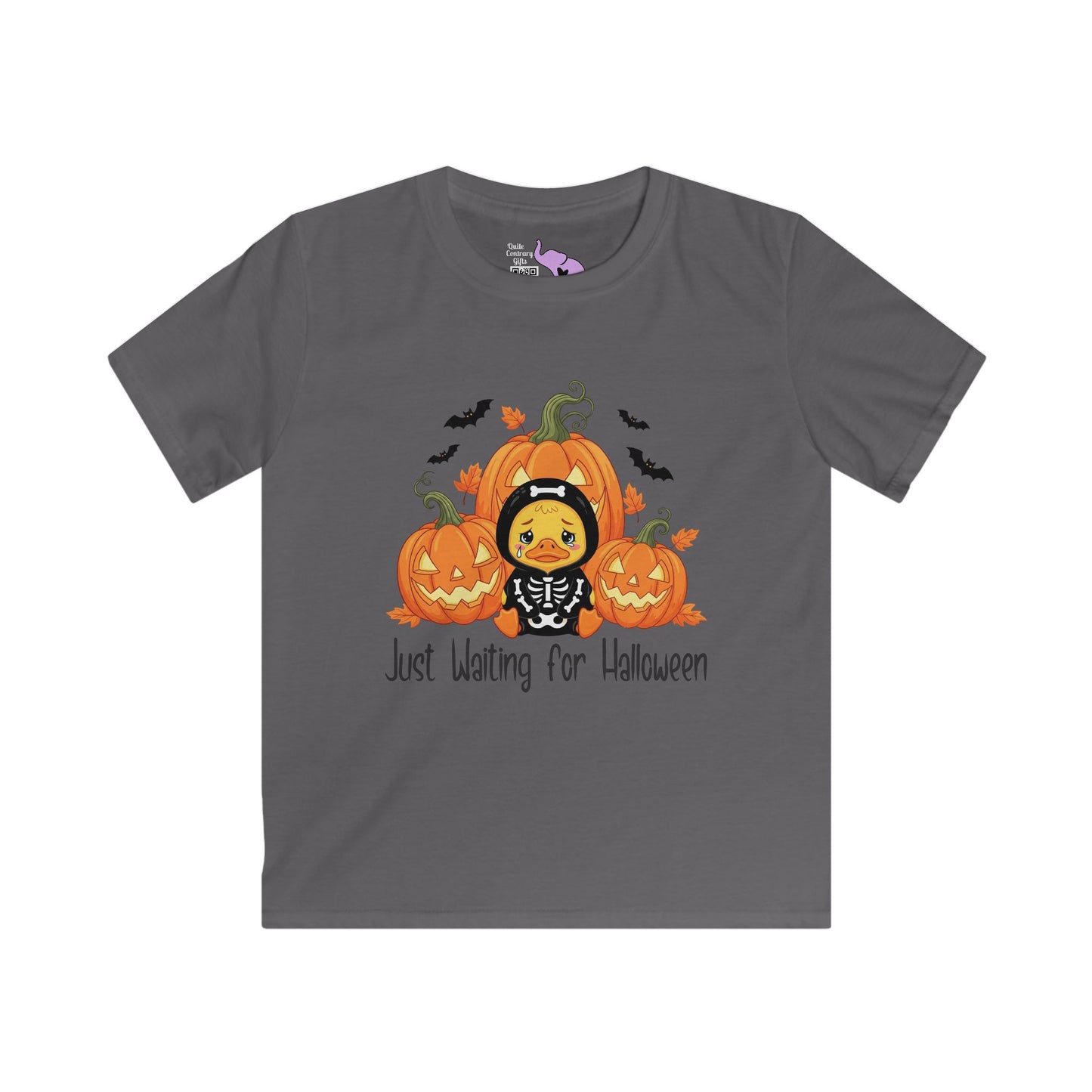 Just Waiting for Halloween Youth Softstyle Tee