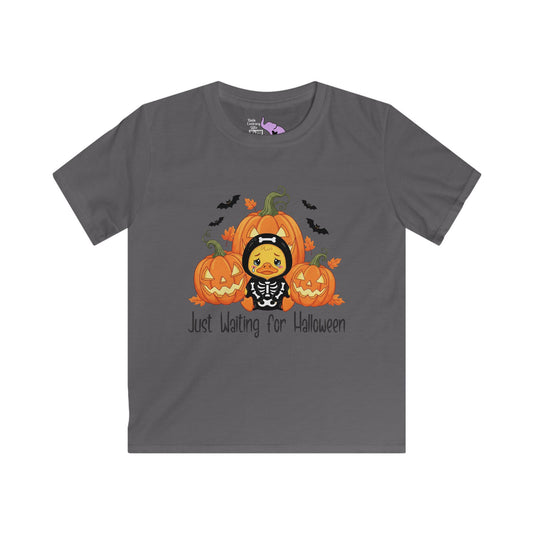 Just Waiting for Halloween Youth Softstyle Tee