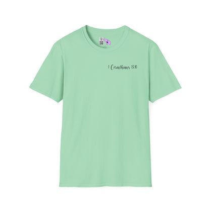 ""Try Jesus Not Me 1 Corinthians 15:10 Adult T-shirt
