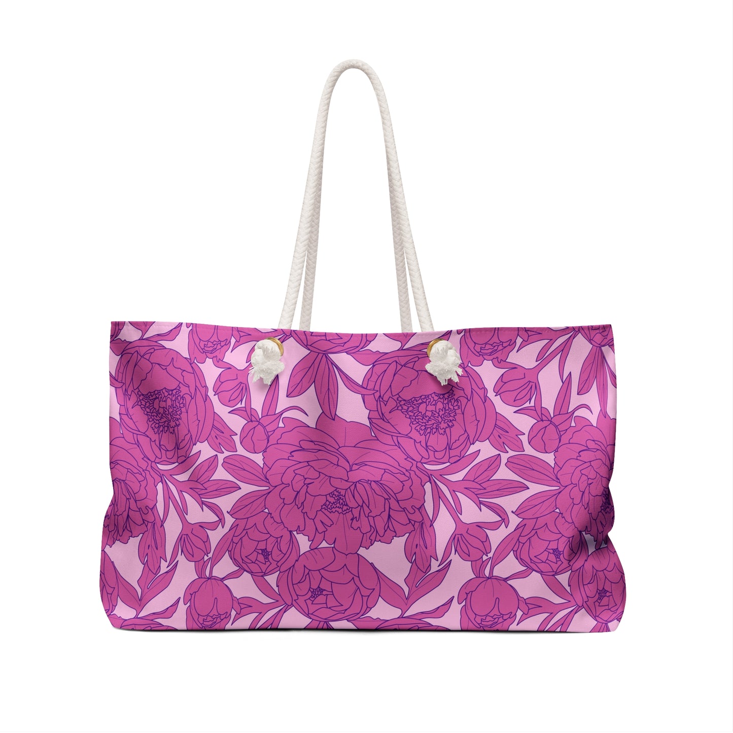 Blush Peony Garden Weekender Bag