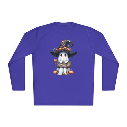 Spooky Season Cute Ghost Adult Long Sleeve Tee