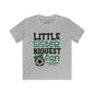 Little Sister Biggest Fan (Soccer) Youth Softstyle Tee
