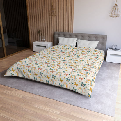 Whispering Wings & Rainbows Duvet Bedding Set